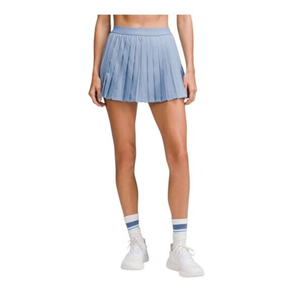 Lululemon High-Rise Pleated Tennis Skirt Size 8 in Blue Willow Athleisure Gym - Picture 1 of 10